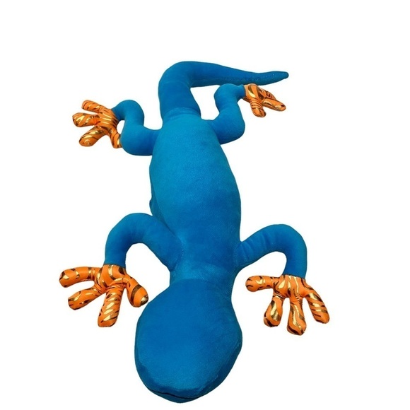 Fun Express Plush Chameleon Blue Iridescent Spots - Picture 5 of 9
